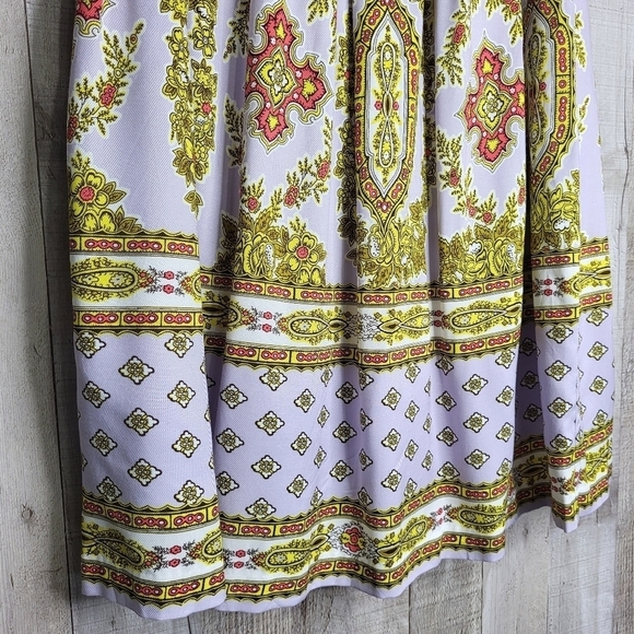 Anthropologie Echarp Skirt. Size 2. Light Purple, Pink, White & Yellow. - Picture 4 of 12